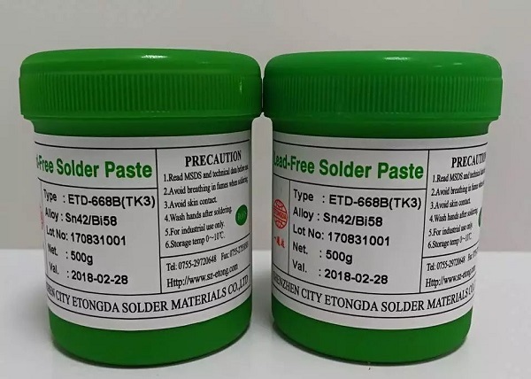 PCB板免清洗低残留物焊膏的特点