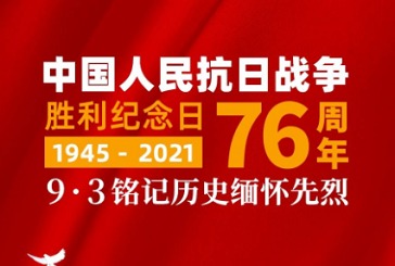 热烈庆祝抗日战争胜利76周年！